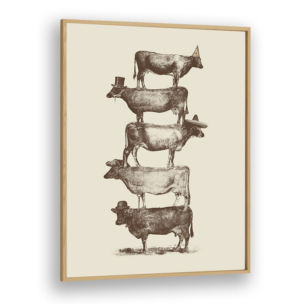 COW COW NUT BY FLORENT BODART, WILDLIFE ART PRINTS