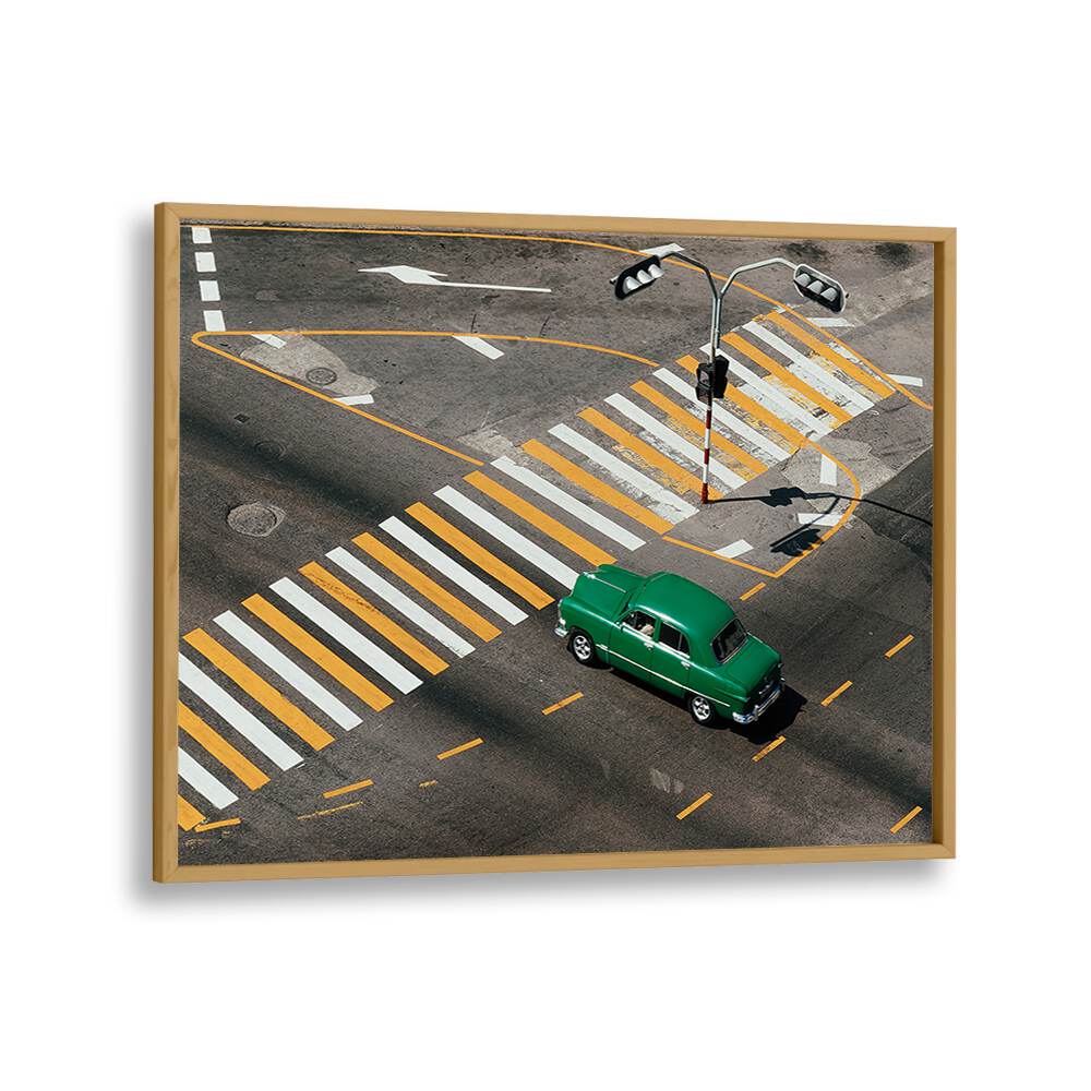 ABSTRACT painting - GREEN CAR by Asianmonk