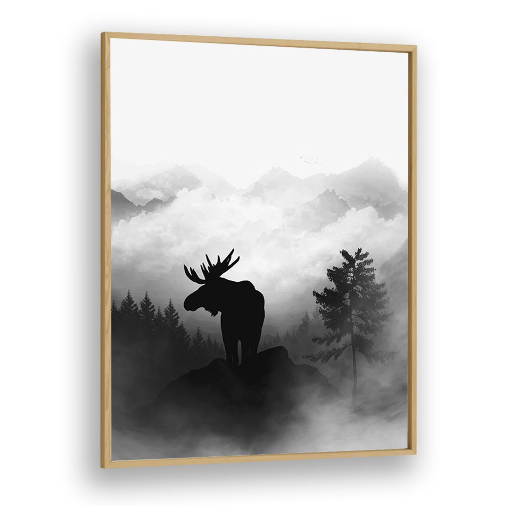 Ohara Koson painting - MOOSE BY GABRIELLA ROBERG by Asianmonk