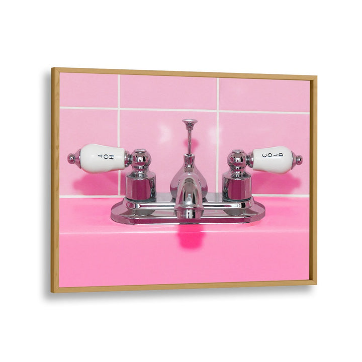 ABSTRACT painting - RETRO PINK SINK FAUCET by Asianmonk