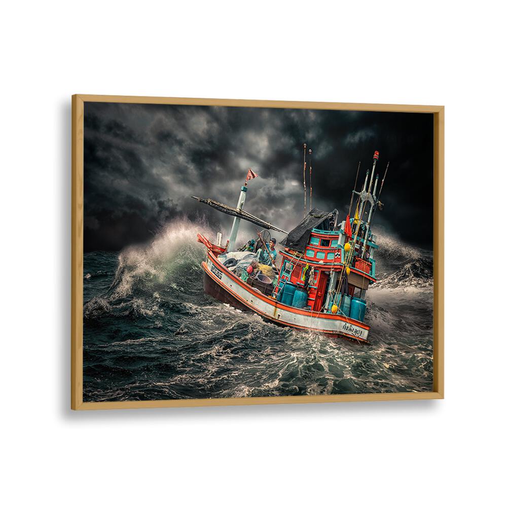 ABSTRACT painting - THAI FISHING BOAT by Asianmonk