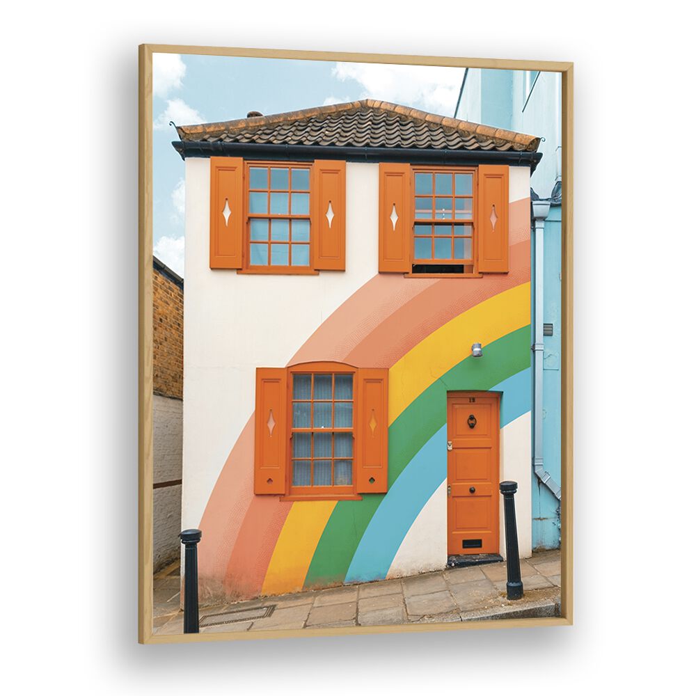 FUNKY RAINBOW HOUSE BY GABOR ESTEFAN, STREET PHOTOGRAPHY ART PRINTS