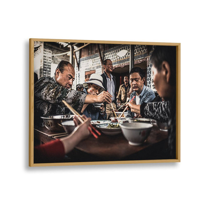 ABSTRACT painting - FAMILY LUNCH IN DALI by Asianmonk