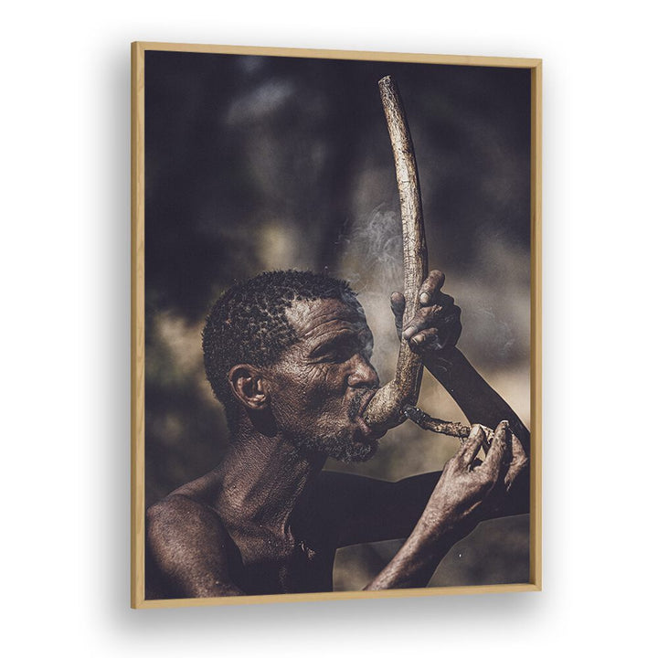 chre painting - SMOKING BUSHMAN by Asianmonk