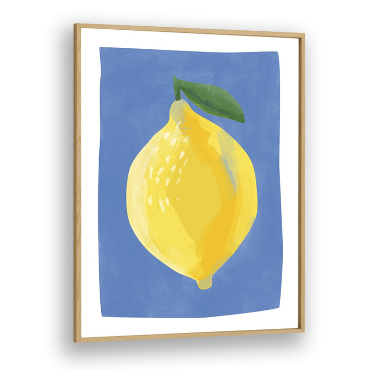 YELLOW LEMON BY ELENA RISTOVA, KITCHEN ART PAINTINGS