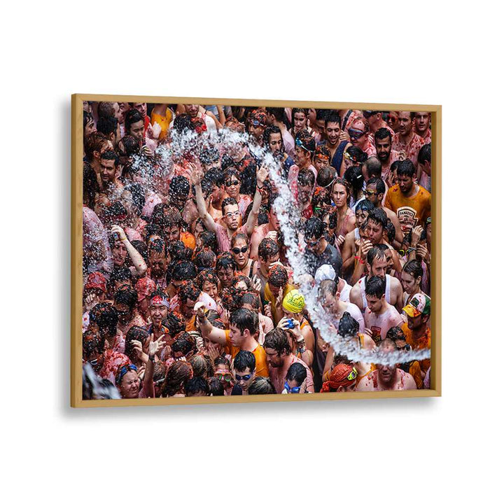 ABSTRACT painting - A SHOWER IN THE TOMATINA by Asianmonk