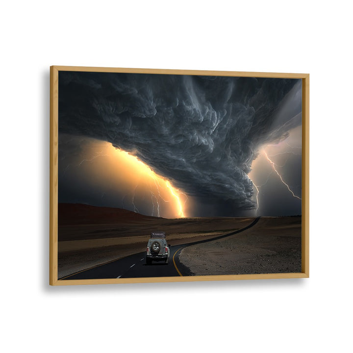 ABSTRACT painting - STORM ROAD by Asianmonk