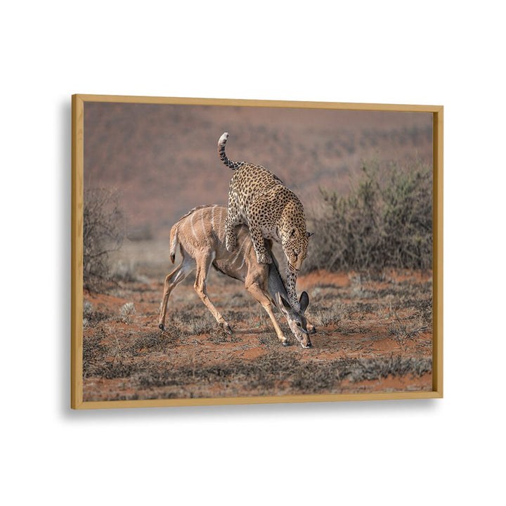 ABSTRACT painting - LEOPARD HUNTING by Asianmonk