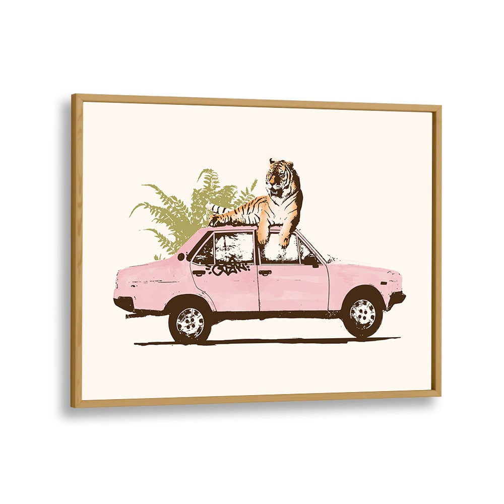 TIGER ON CAR , FASHION POSTERS