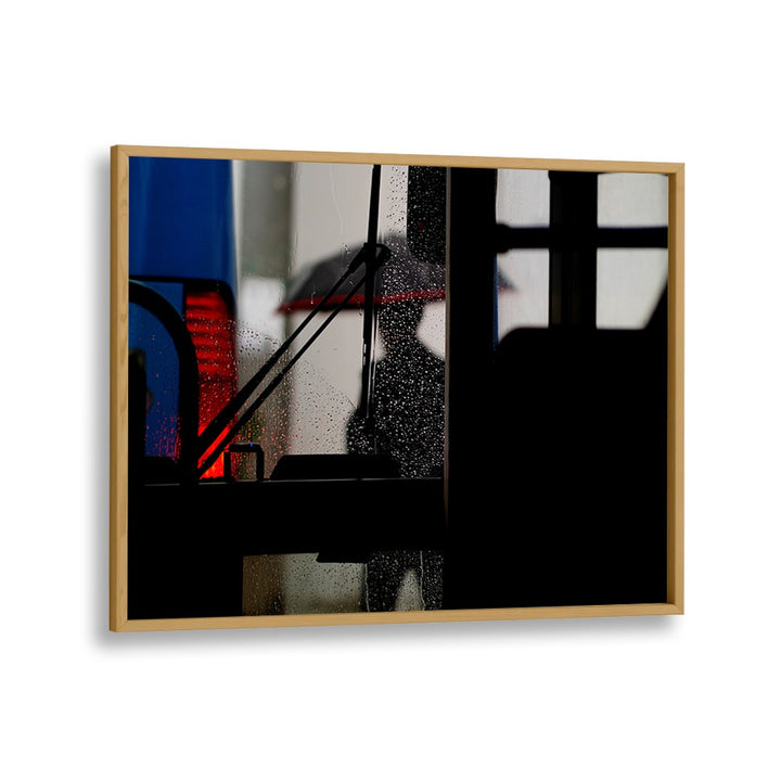 ABSTRACT painting - RAINY PEOPLE OUT OF A BUS by Asianmonk