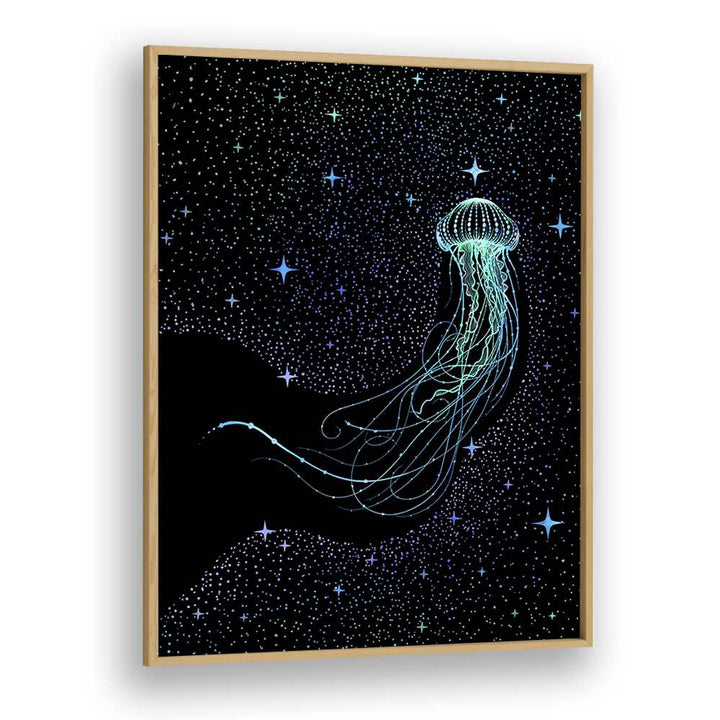 STARRY JELLYFISH COLORED BY ALIRIZA ÇAKIR SURREAL PAINTINGS, SURREAL ART