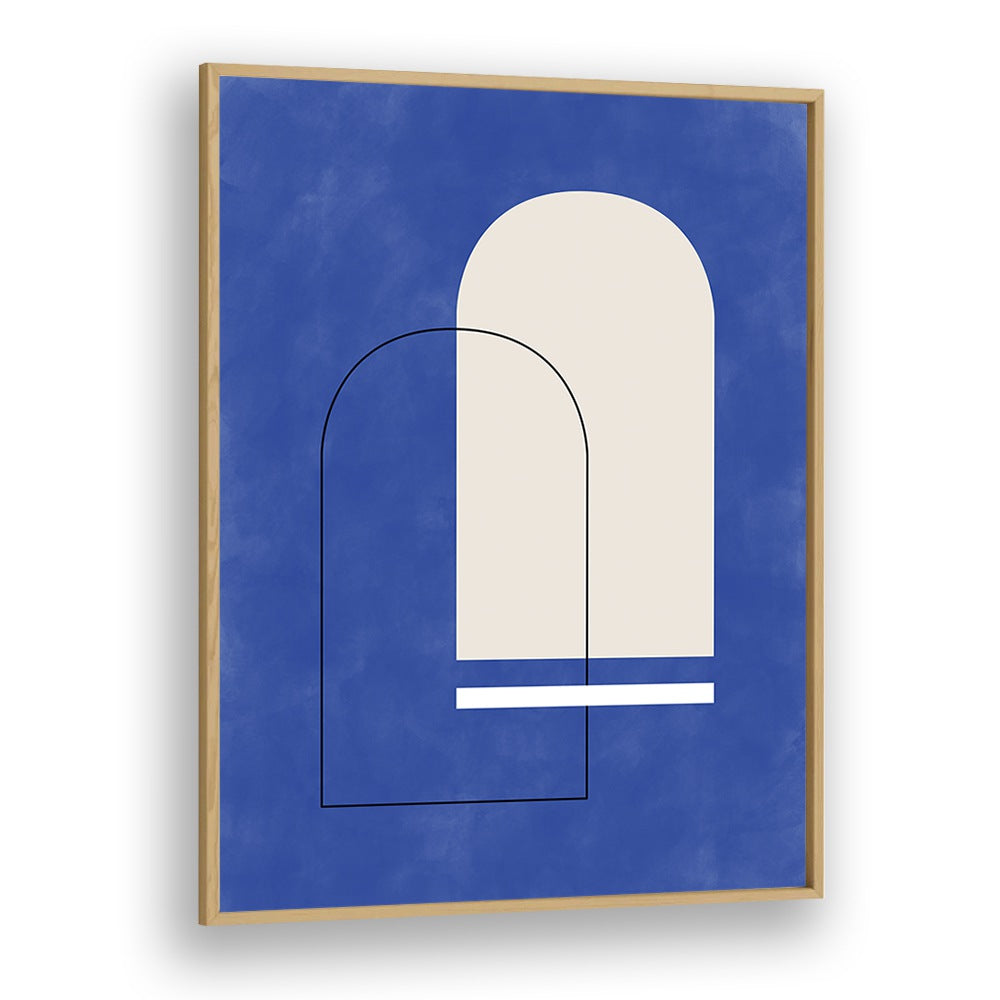 Discover BLUE ARCHES, GEOMETRIC ART PRINTS by Elena Ristova, showcasing modern abstract creativity in stunning blue hues.