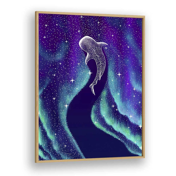 STAR EATER IN NORTHERN LIGHTS BY ALIRIZA ÇAKIR SURREAL PAINTINGS, SURREAL ART