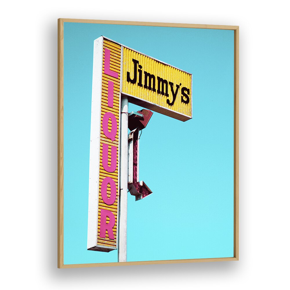 surreal painting - JIMMY'S LIQUOR SIGN by Asianmonk