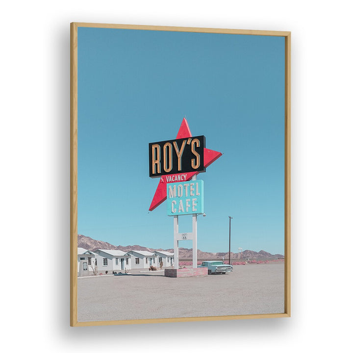 surreal painting - ROY'S MOTEL CAFE RETRO SIGN by Asianmonk