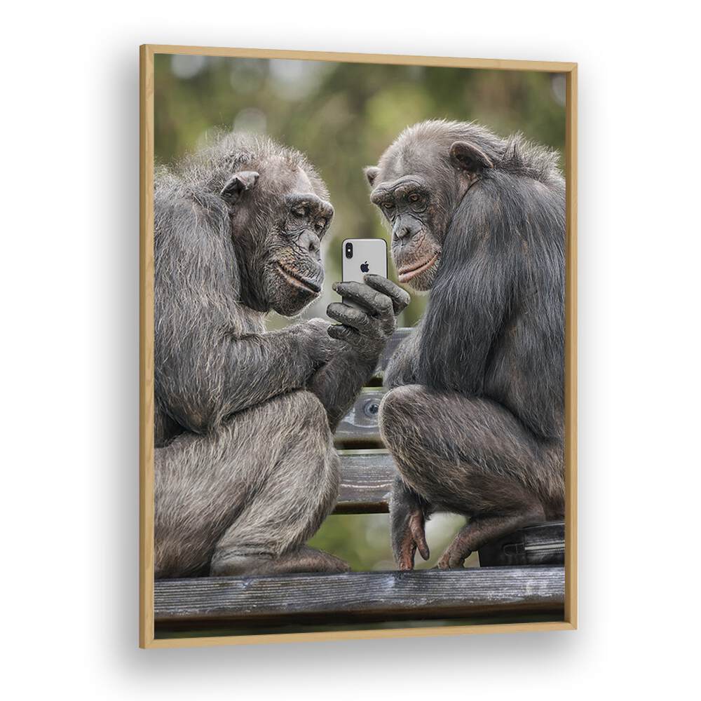 ABSTRACT painting - MONKEY PHONE by Asianmonk