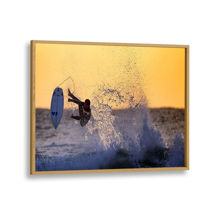 ABSTRACT painting - SUNSET SURFER I by Asianmonk