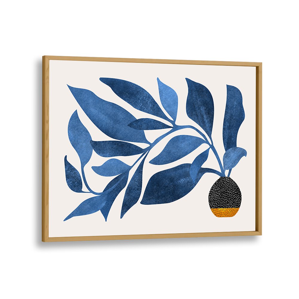 Eleanor Baker painting - WANDERING IVY IN BLUE by Asianmonk