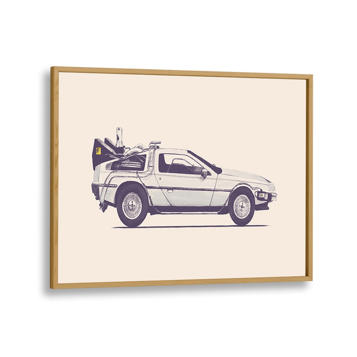 DELOREAN BY FLORENT BODART, AUTOMOTIVE ART PRINTS