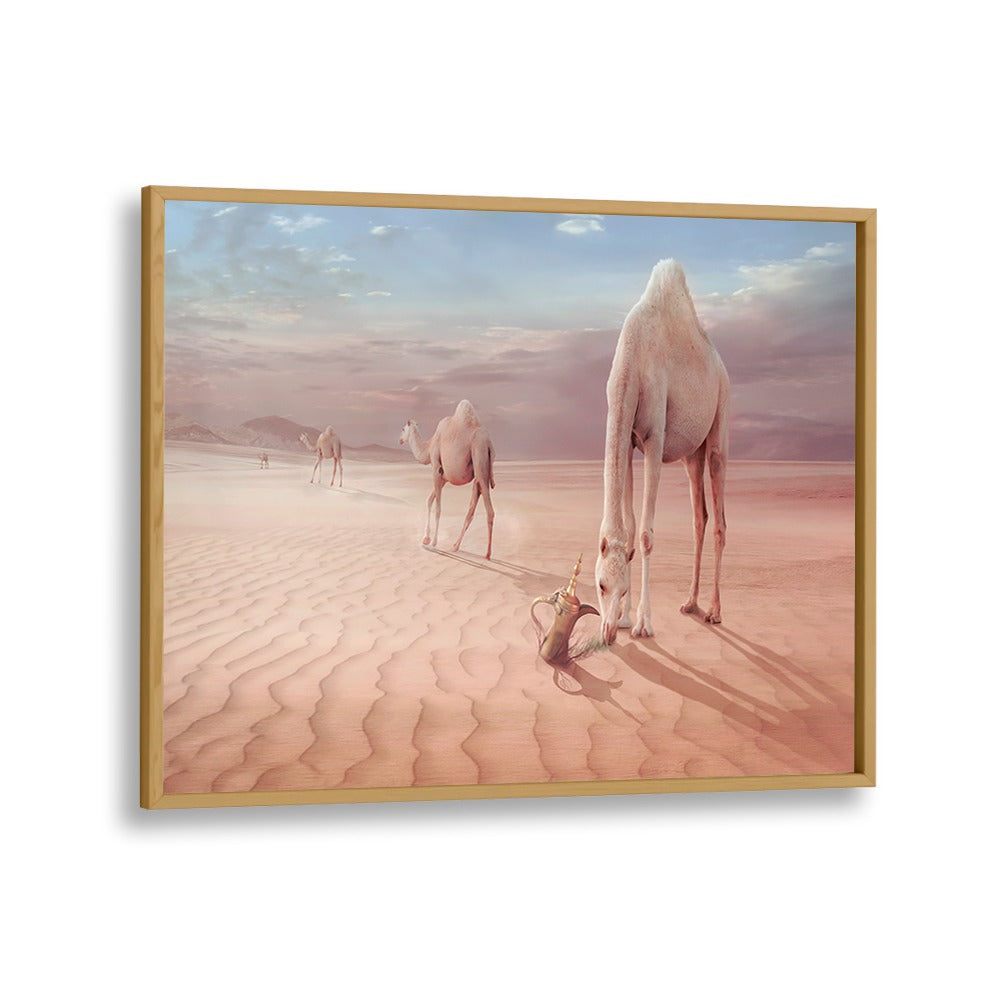 ABSTRACT painting - CAMELS TRIP by Asianmonk