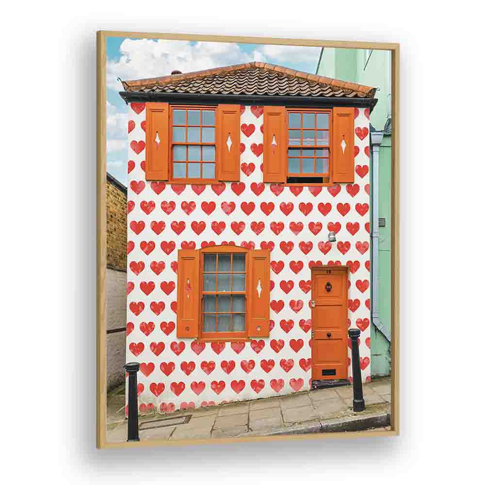 VALENTINES DAY HOUSE , STREET PHOTOGRAPHY ART PRINTS