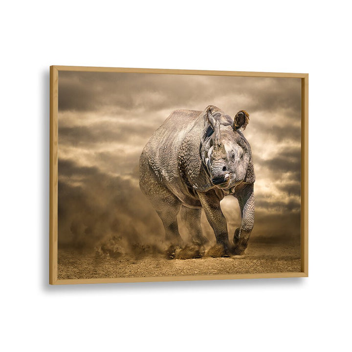 ABSTRACT painting - DESERT RINO by Asianmonk