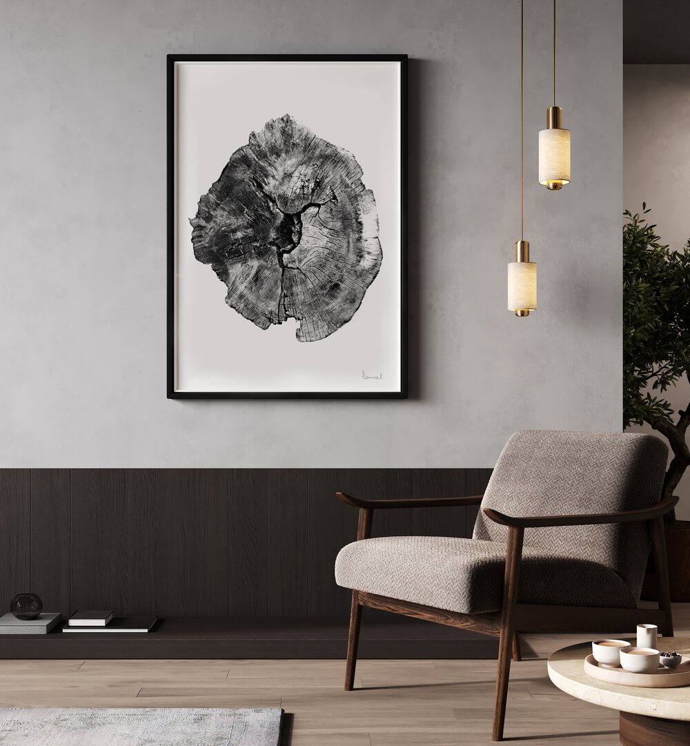 Stylish OAK LOG Abstract Paintings enhance your space with natural beauty and vibrant organic designs.