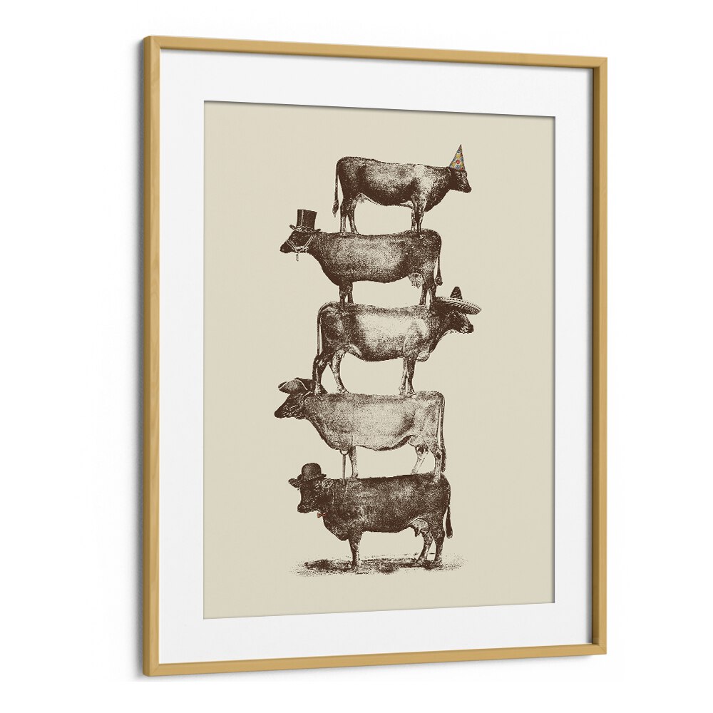 COW COW NUT BY FLORENT BODART, WILDLIFE ART PRINTS