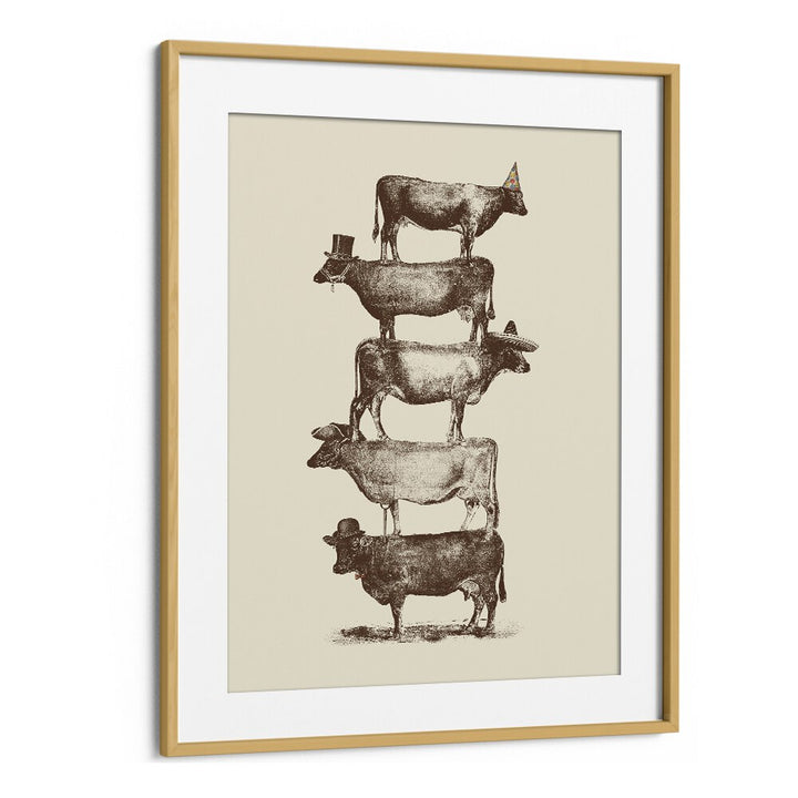 COW COW NUT BY FLORENT BODART, WILDLIFE ART PRINTS