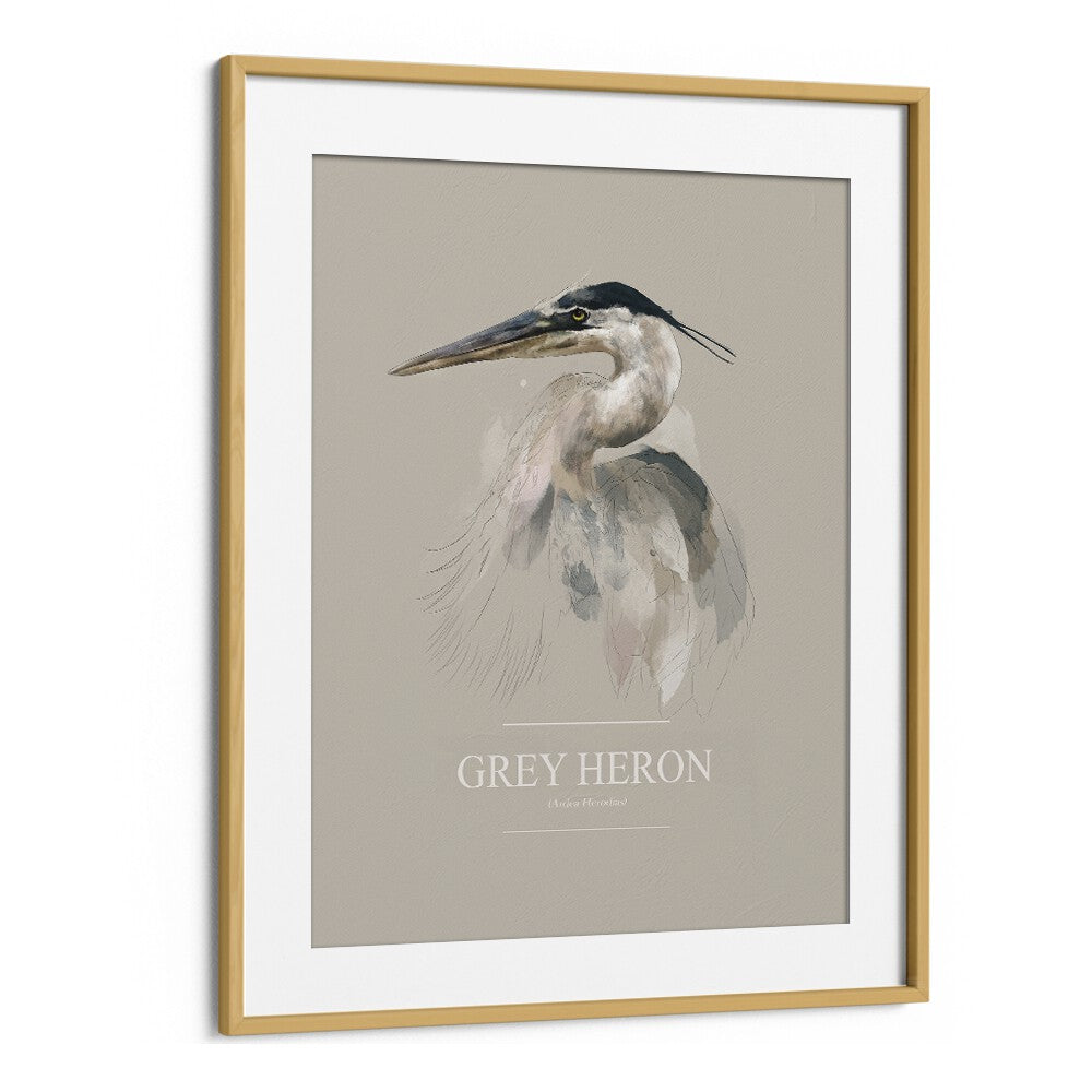 Ohara Koson painting - GREY HERON by Asianmonk