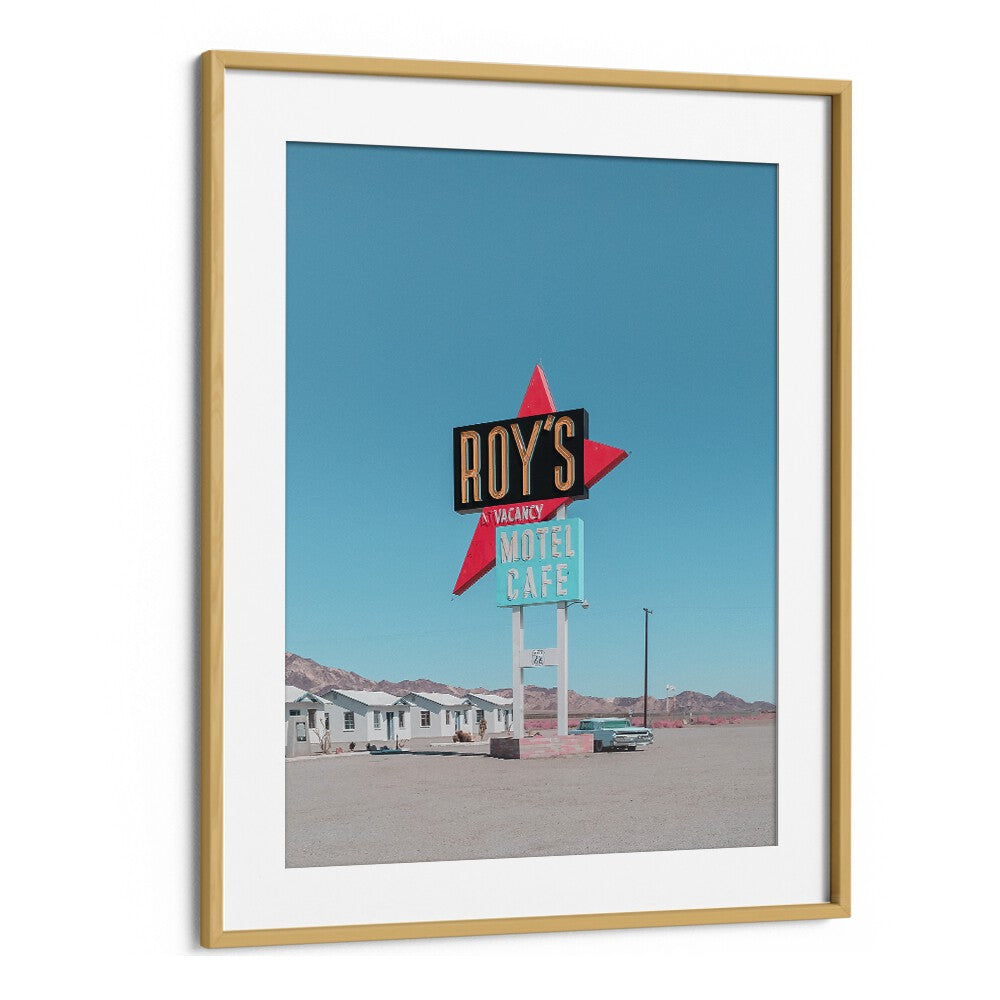 surreal painting - ROY'S MOTEL CAFE RETRO SIGN by Asianmonk