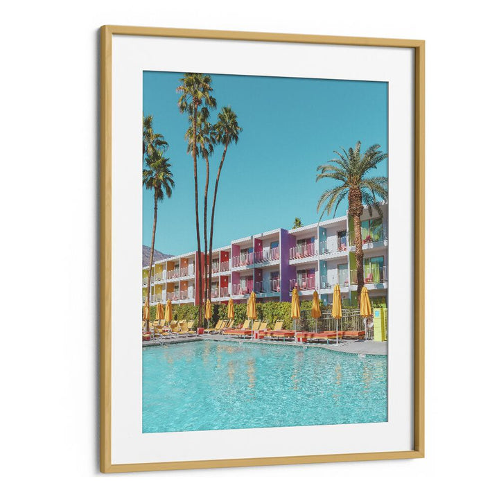 surreal painting - SAGUARO HOTEL POOLSIDE IN PALM SPRINGS by Asianmonk