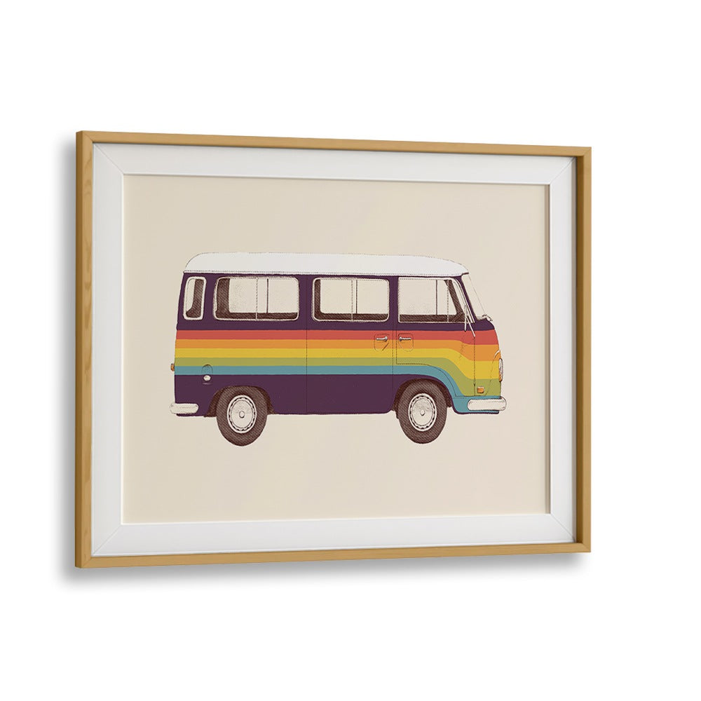 VAN RAINBOW BY FLORENT BODART, AUTOMOTIVE ART PRINTS