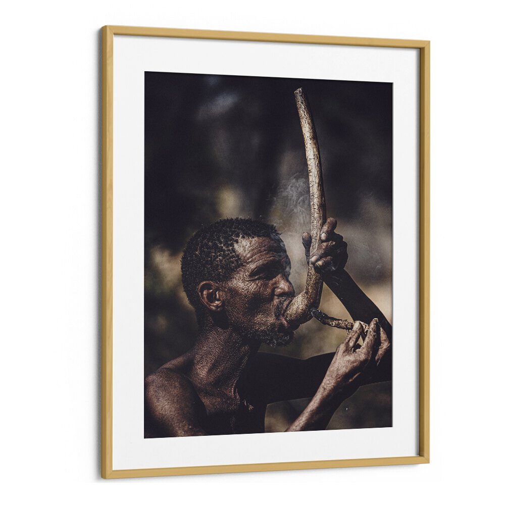 chre painting - SMOKING BUSHMAN by Asianmonk