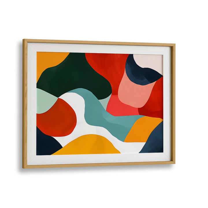 COLOURFUL MODERN CHEVRON ABSTRACT ART, ABSTRACT PAINTINGS