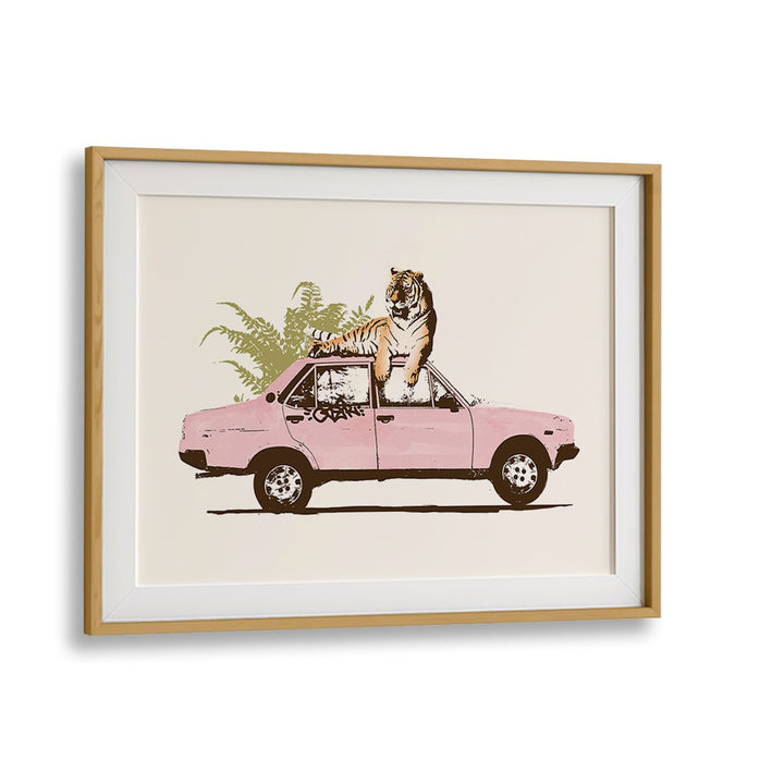 TIGER ON CAR , FASHION POSTERS