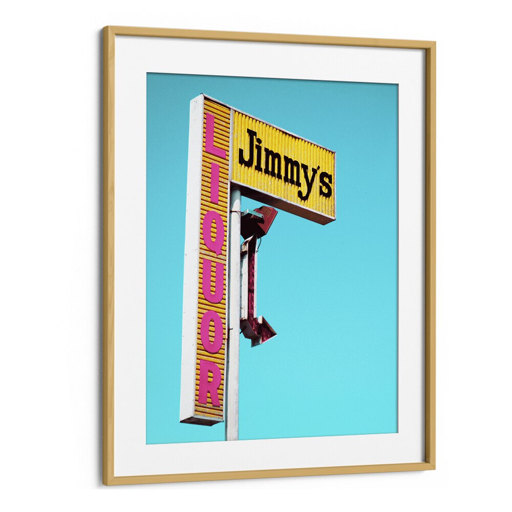 surreal painting - JIMMY'S LIQUOR SIGN by Asianmonk