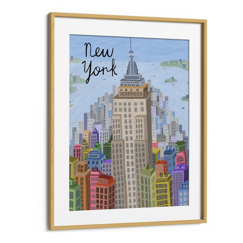 VIEW OF  EMPIRE STATE BUILDING  MANHATTAN BY CARLA DALY, TRAVEL POSTER