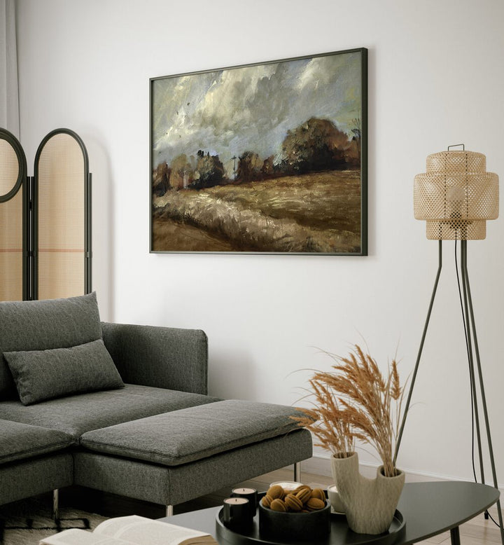 Stunning oak trees landscape paintings enhancing modern decor, bringing nature's tranquility into your home.