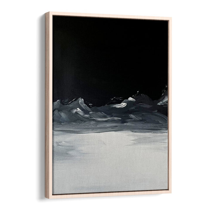 ECHOES OF DISTANT, ABSTRACT PAINTINGS in a minimalist black and white design, perfect for modern decor.