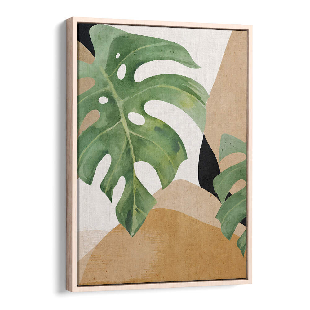 ABSTRACT ART TROPICAL LEAVES , BOHO ART PAINTINGS