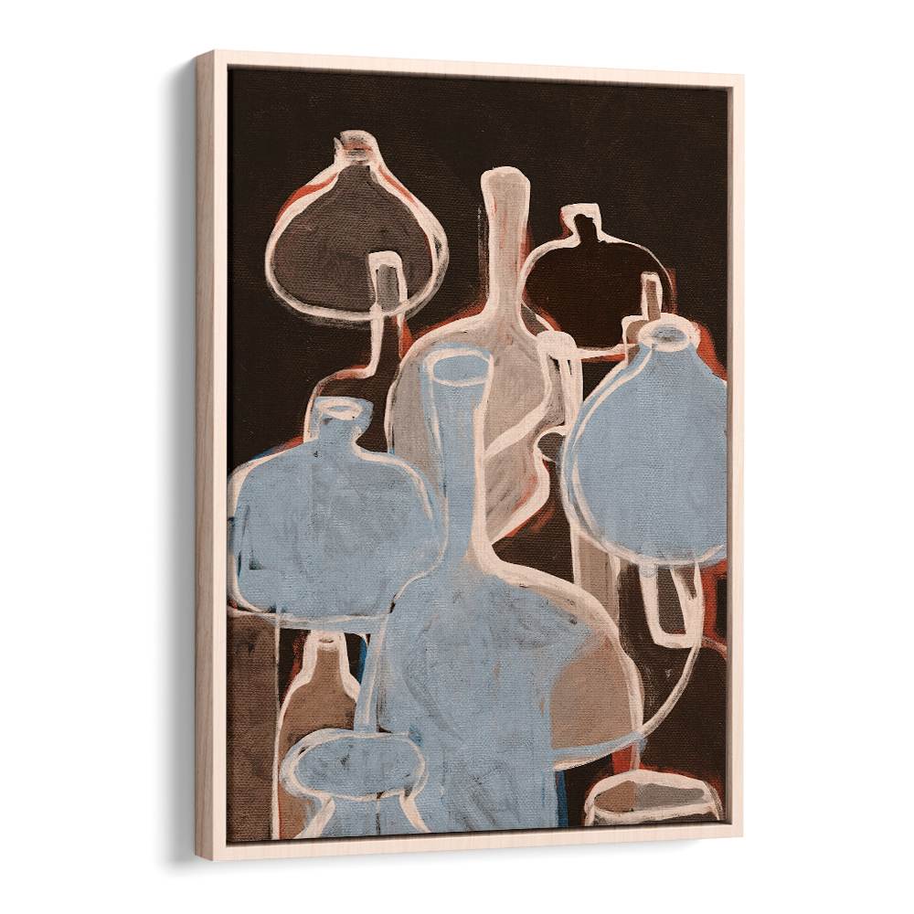 ABSTRACT BLUE BOTTLE FORMS