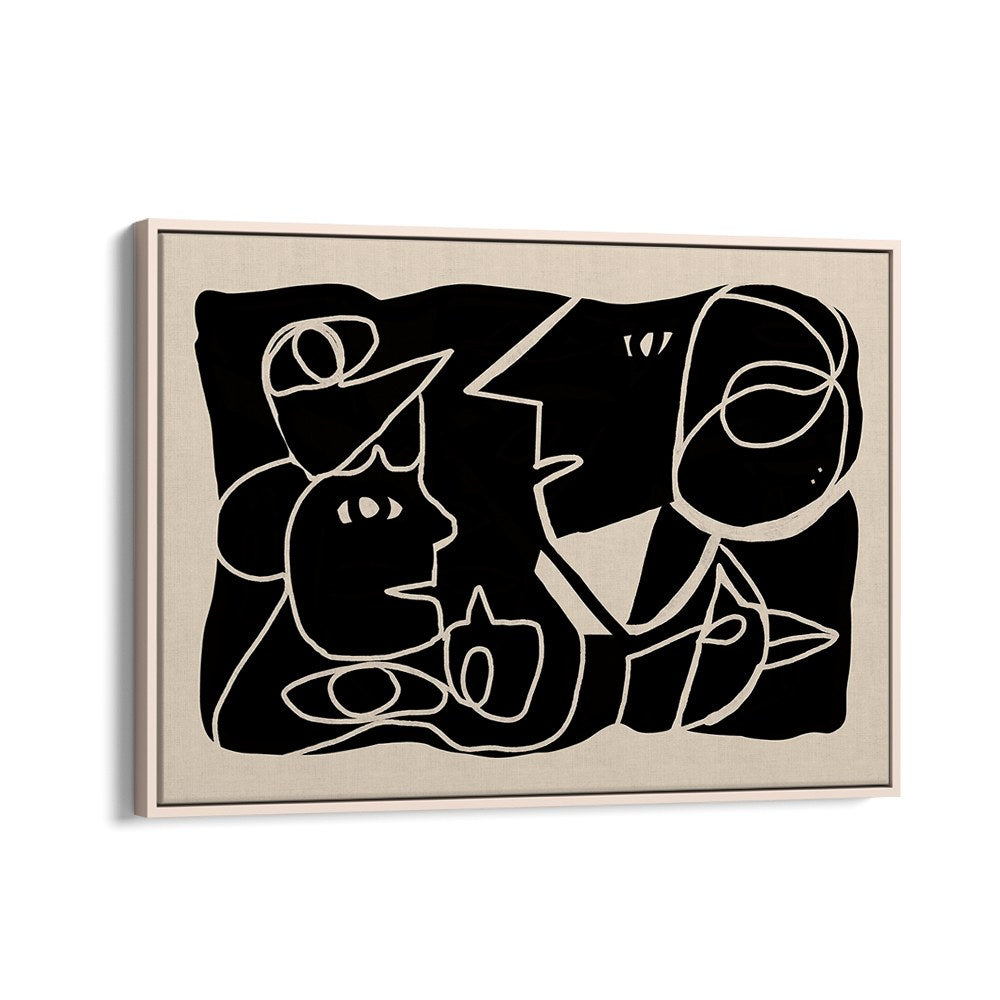 ABSTRACT FACES CONVERSATION