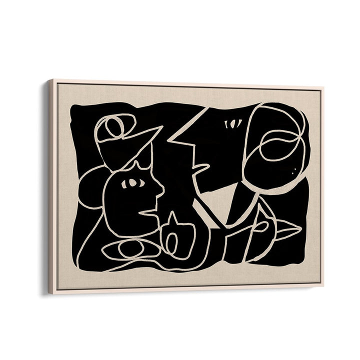 ABSTRACT FACES CONVERSATION