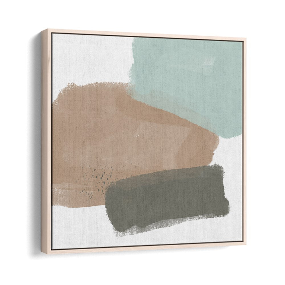 Modern ABSTRACT SHAPES NO III, ABSTRACT PAINTINGS featuring soothing colors and a minimalist design. Perfect for decor.