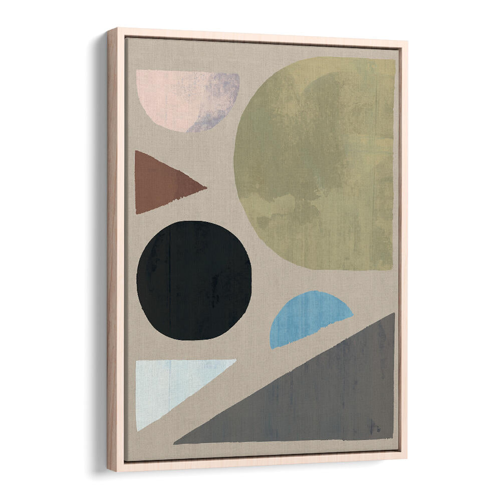 ABSTRACT SHAPES IN MUTED TONES I , GEOMETRIC ART PRINTS