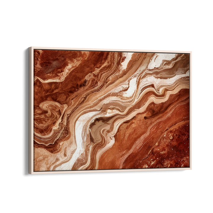 Abstract painting featuring patterns in rich earthy tones, perfect for enhancing your home decor collection.