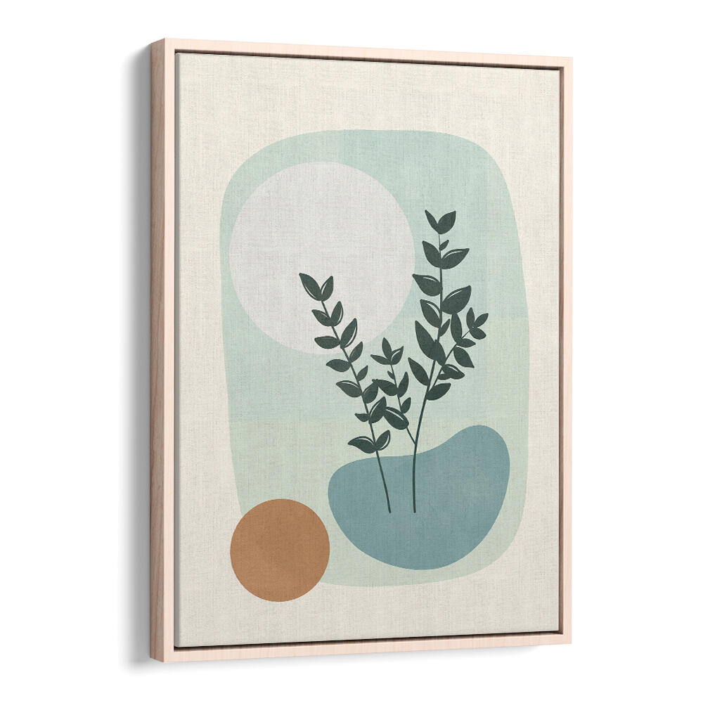 AZZURRO SHAPES III , BOHO ART PAINTINGS