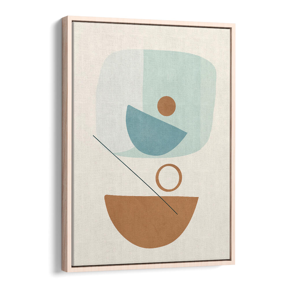 AZZURRO SHAPES IV , BOHO ART PAINTINGS