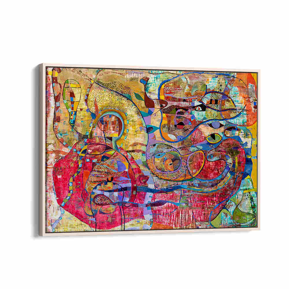 BABY , ABSTRACT PAINTINGS by Oakwood — soft pastel abstract nursery wall art with organic shapes and warm tones